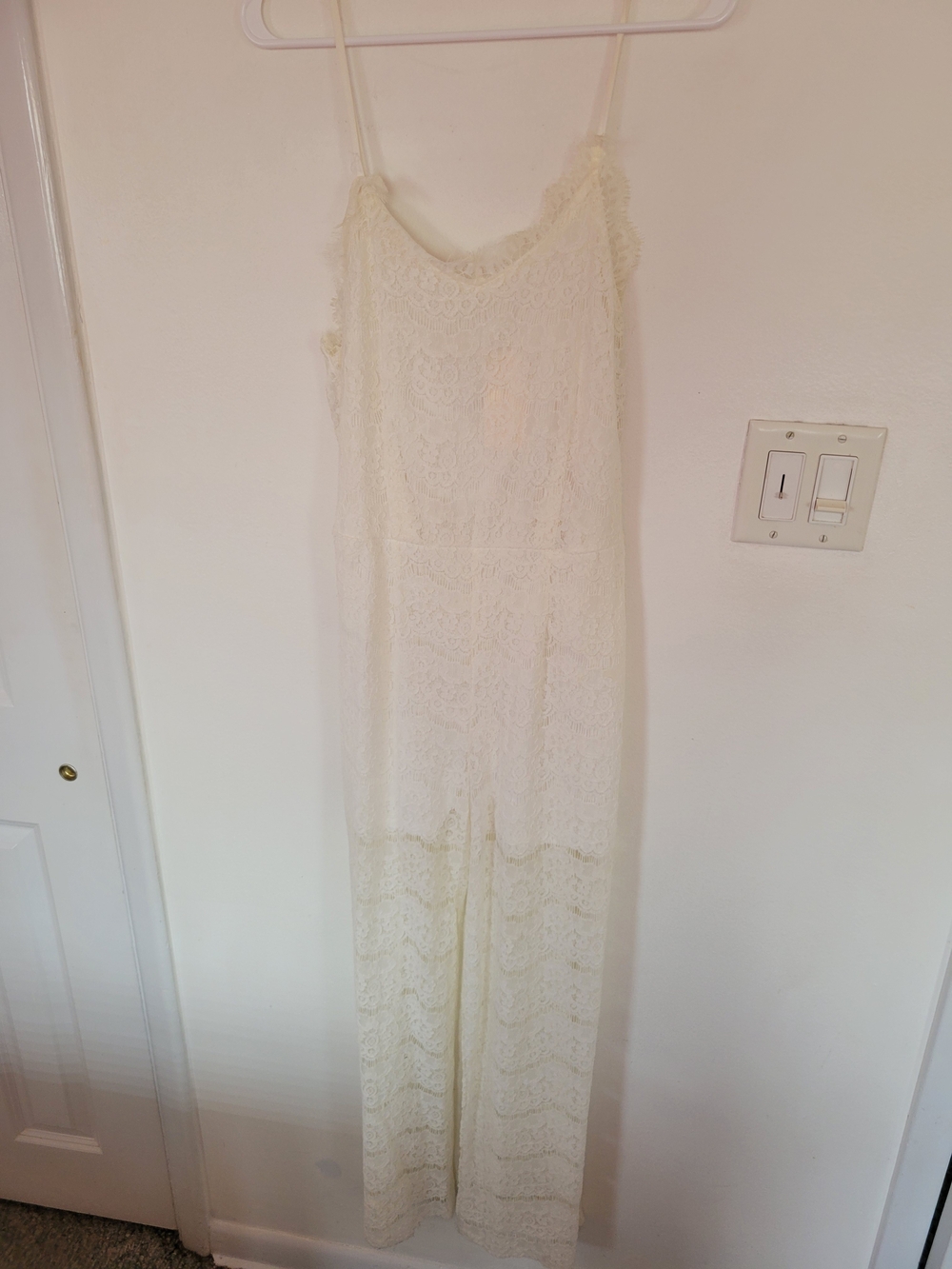 New Lace Jumpsuit in Cream